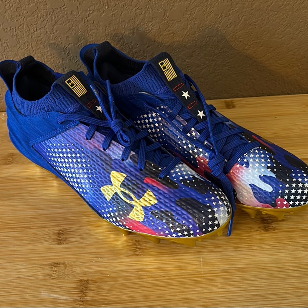 Under Armour USA Patriotic Themed Football Cleats